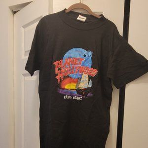 Vintage Planet Hollywood  Hong Kong  T Shirt